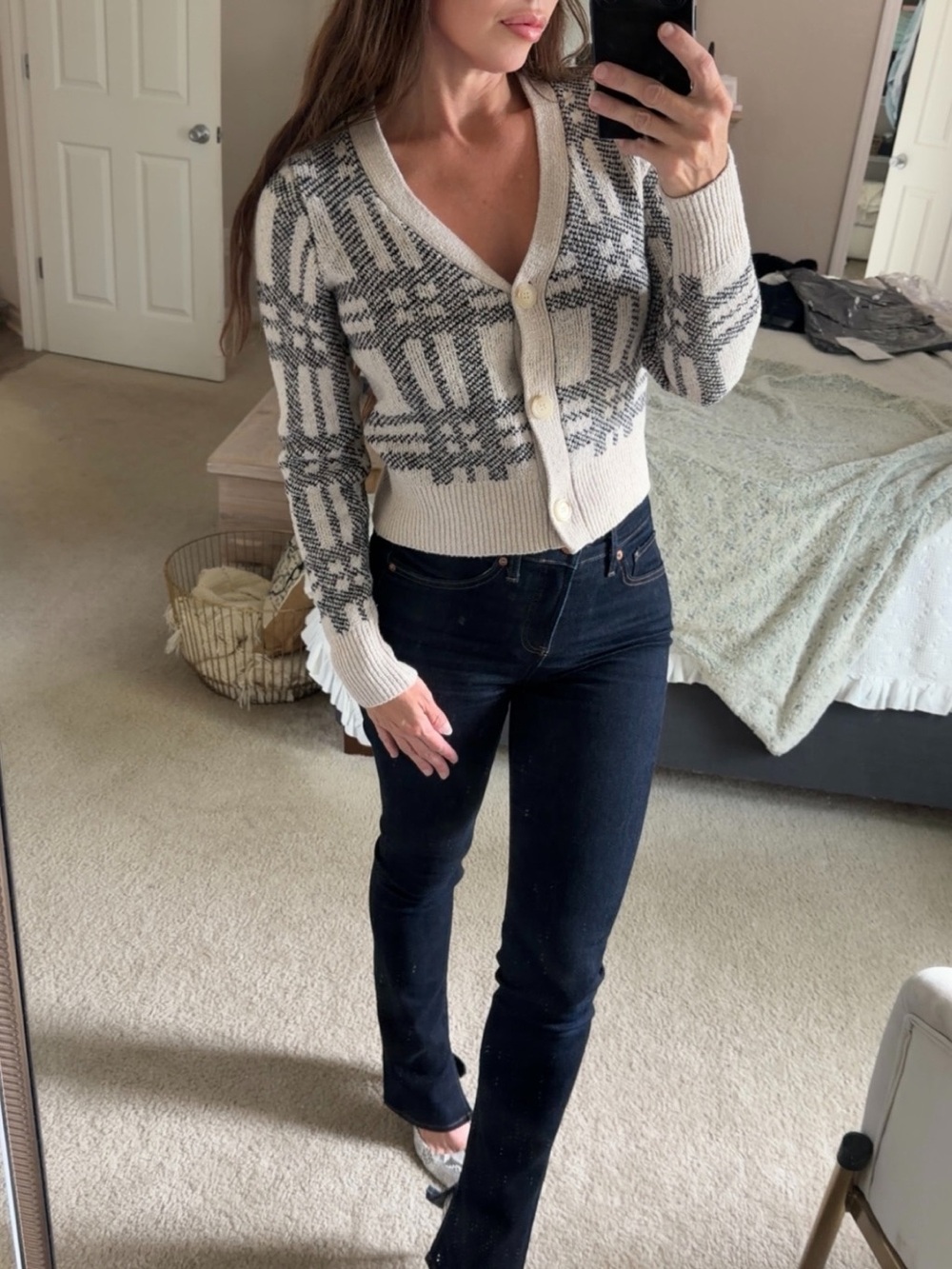 Plaid size small cozy cardigan